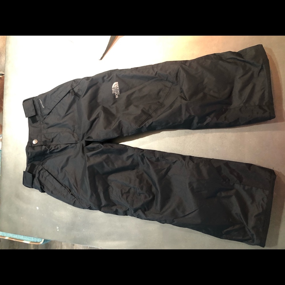 North Face snow ski pants boys black size small